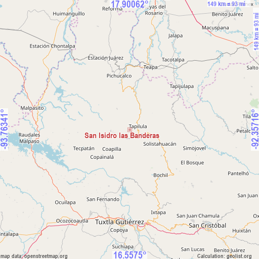 San Isidro las Banderas on map