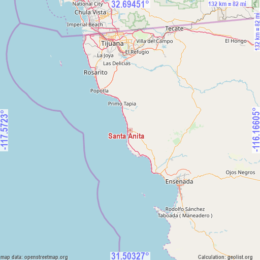 Santa Anita on map
