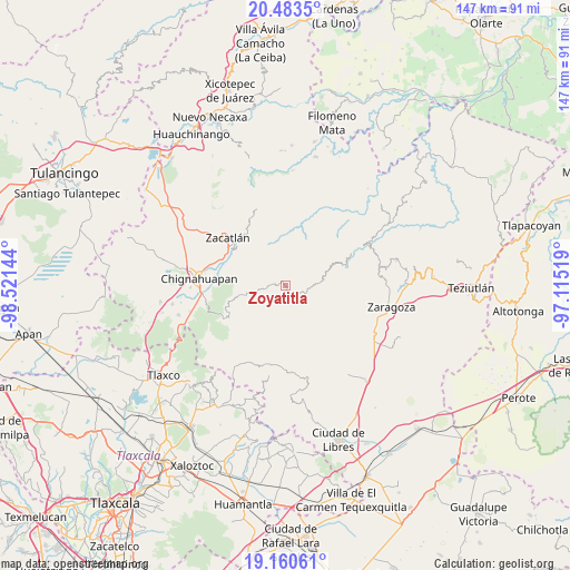 Zoyatitla on map