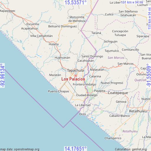 Los Palacios on map
