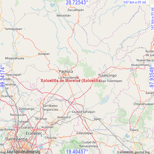 Xolostitla de Morelos (Xolostitla) on map