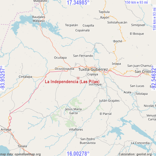 La Independencia (Las Pilas) on map