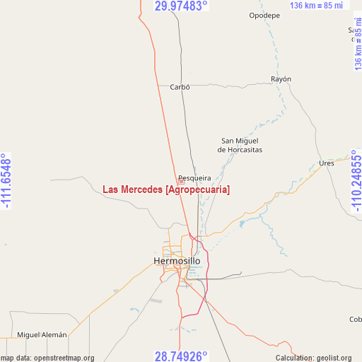 Las Mercedes [Agropecuaria] on map