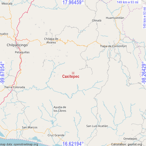 Caxitepec on map
