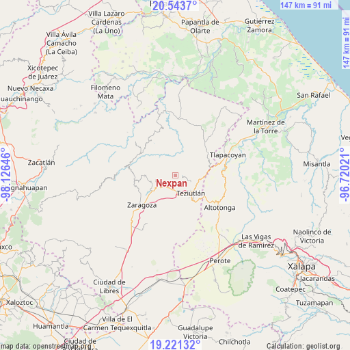 Nexpan on map
