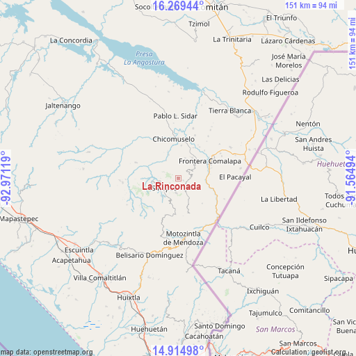 La Rinconada on map