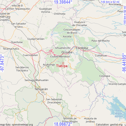 Tlatilpa on map