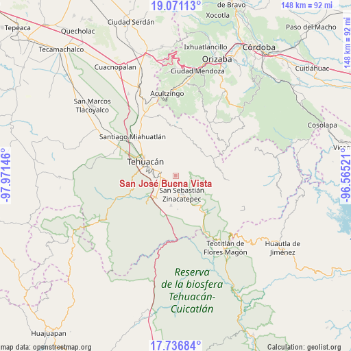 San José Buena Vista on map