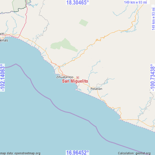 San Miguelito on map