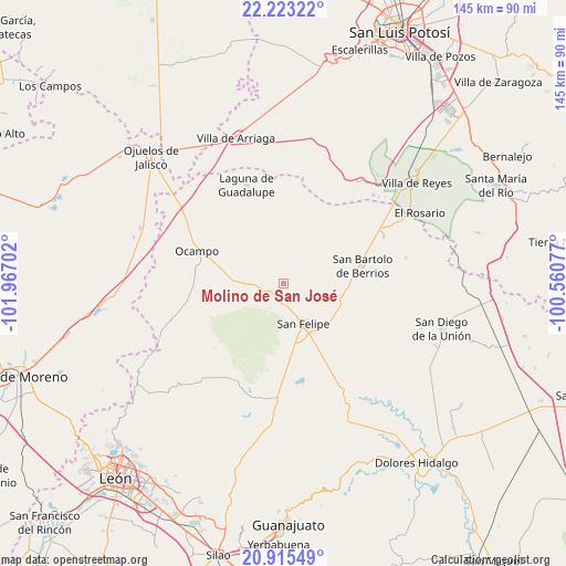 Molino de San José on map