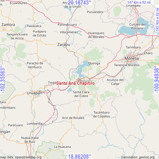 Santa Ana Chapitiro on map