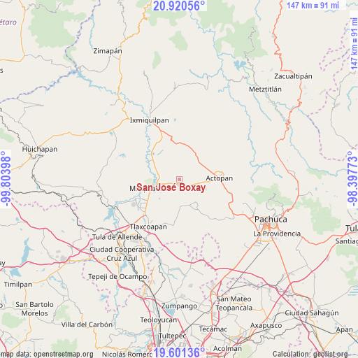 San José Boxay on map