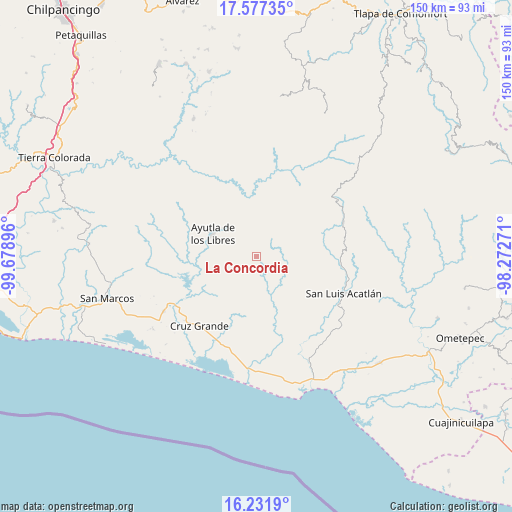 La Concordia on map