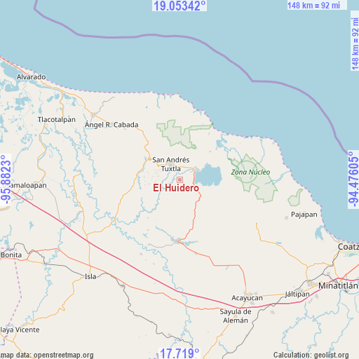 El Huidero on map