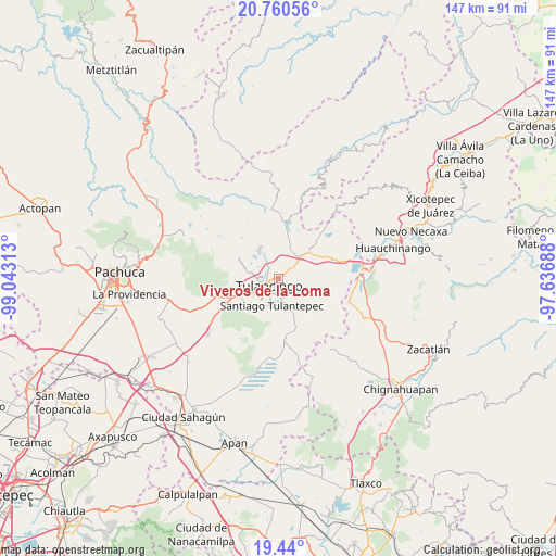 Viveros de la Loma on map