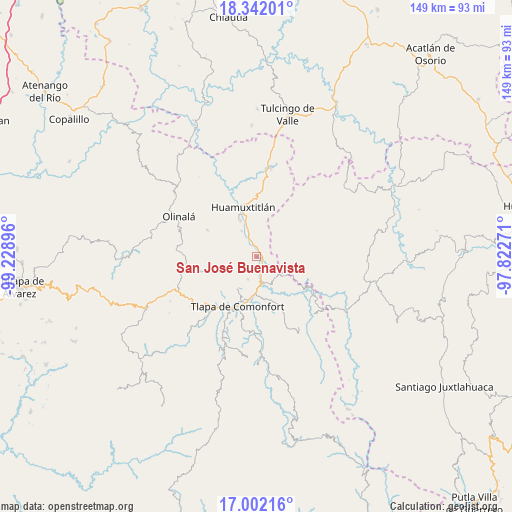 San José Buenavista on map