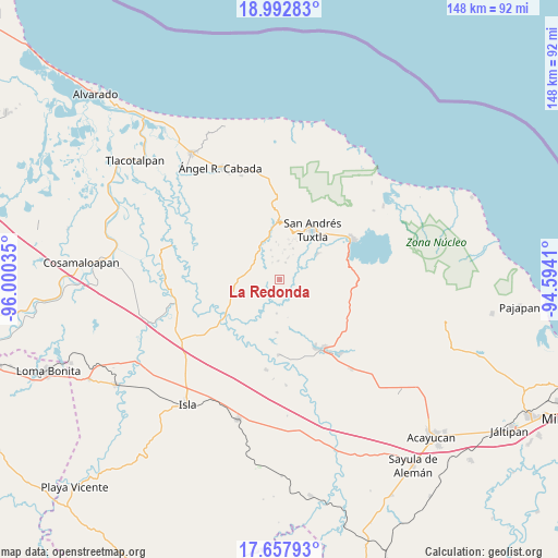 La Redonda on map