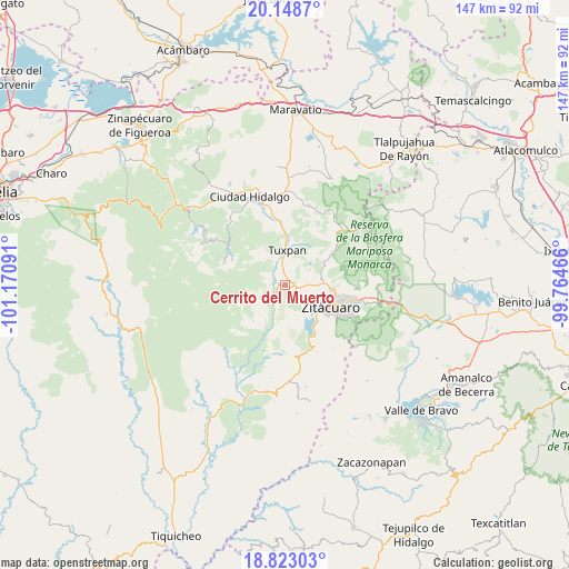 Cerrito del Muerto on map