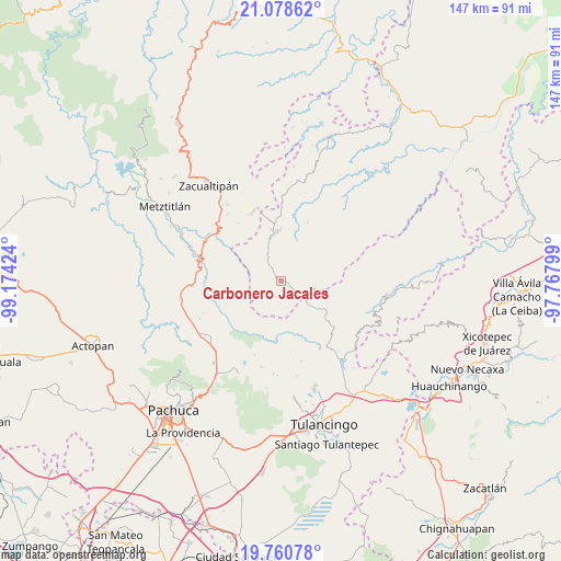 Carbonero Jacales on map