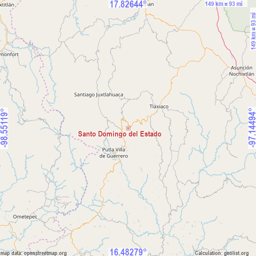 Santo Domingo del Estado on map