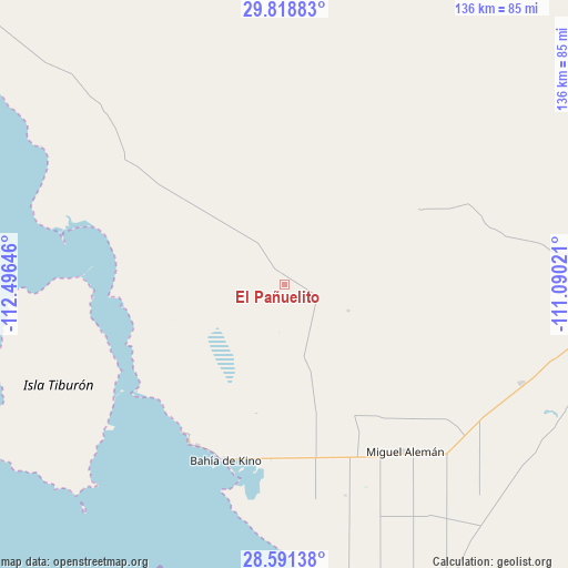 El Pañuelito on map