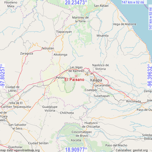 El Paisano on map