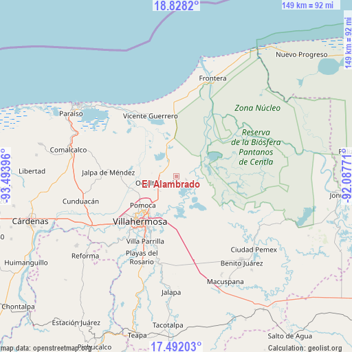El Alambrado on map