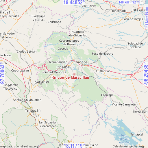 Rincón de Maravillas on map
