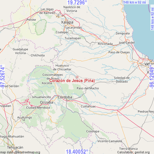 Corazón de Jesús (Piña) on map