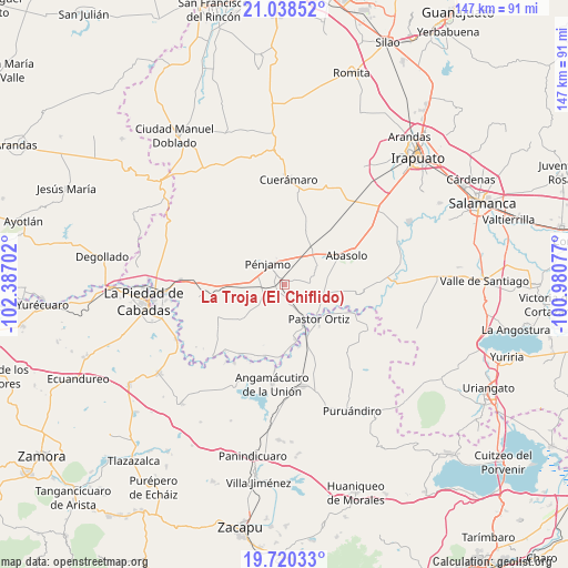 La Troja (El Chiflido) on map
