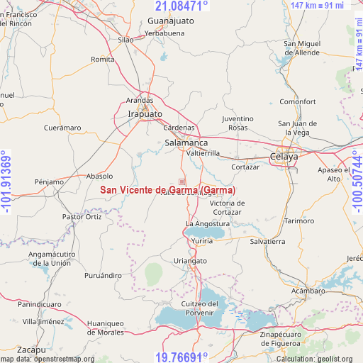 San Vicente de Garma (Garma) on map