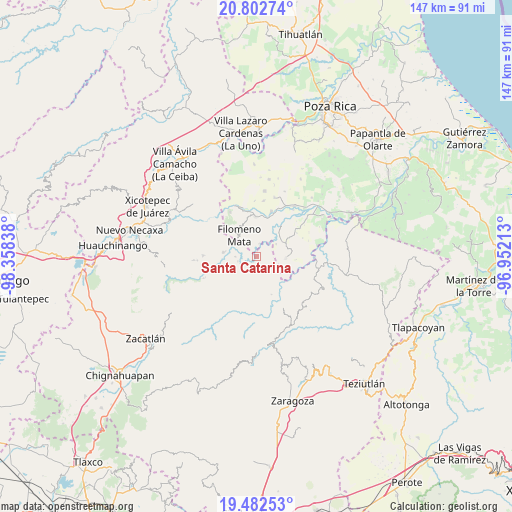 Santa Catarina on map