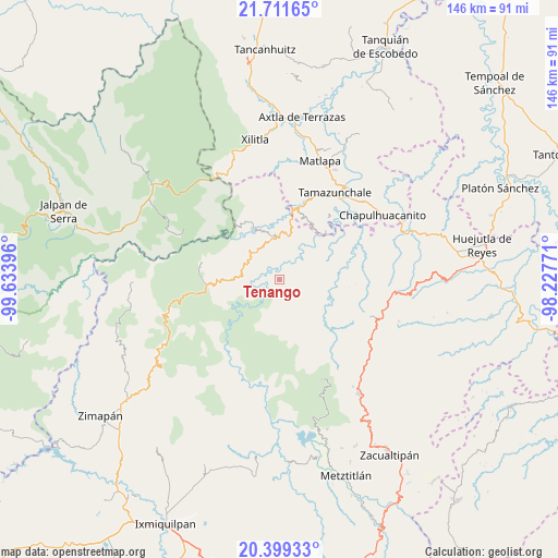 Tenango on map