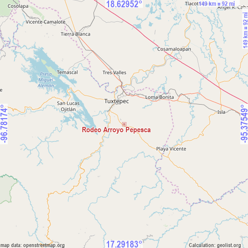 Rodeo Arroyo Pepesca on map