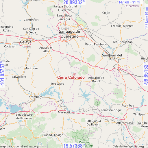 Cerro Colorado on map