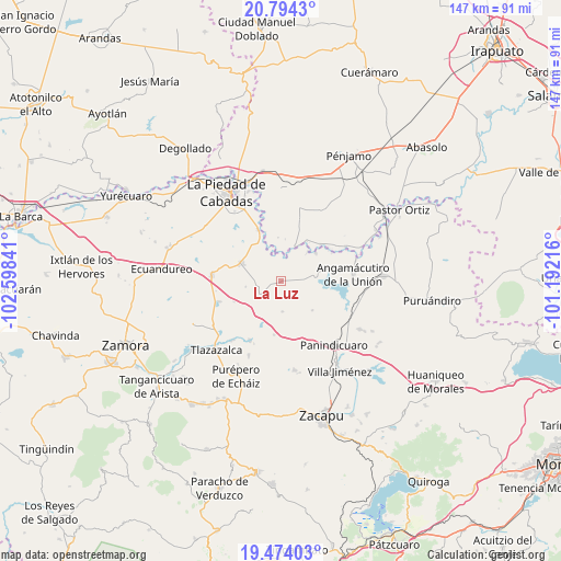 La Luz on map
