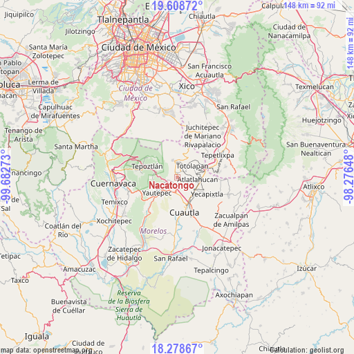 Nacatongo on map