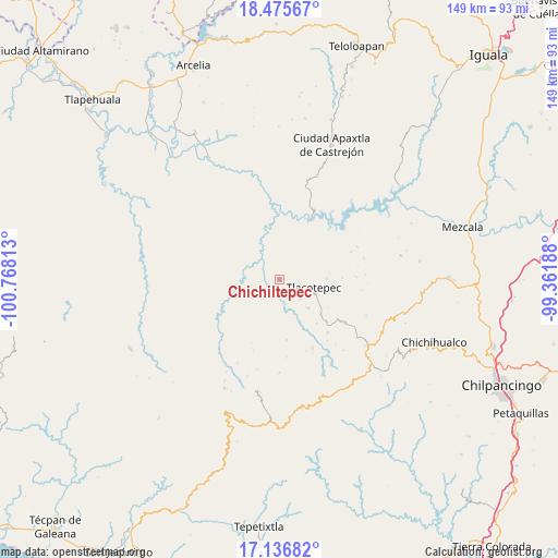 Chichiltepec on map