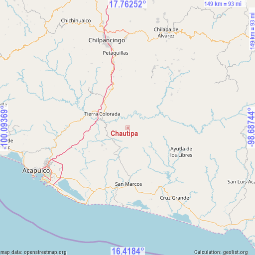 Chautipa on map