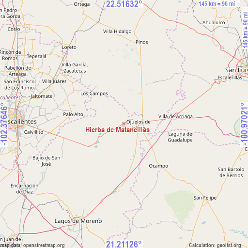 Hierba de Matancillas on map