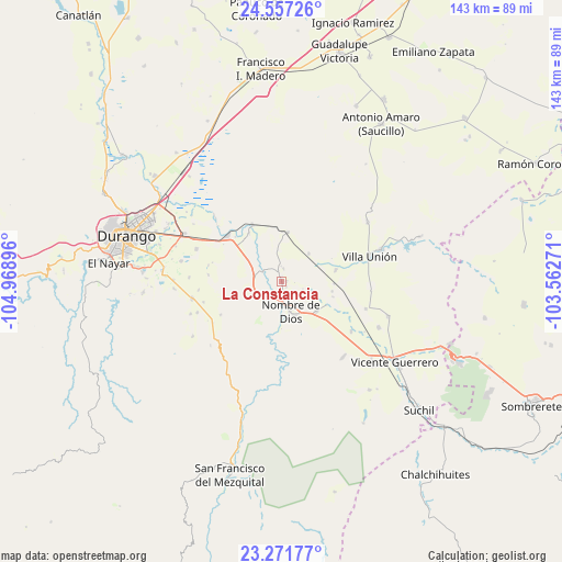 La Constancia on map