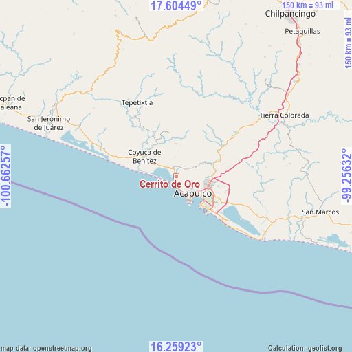 Cerrito de Oro on map