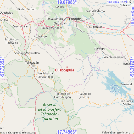 Cuabcapula on map