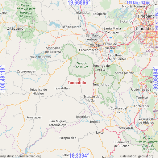 Teocotitla on map
