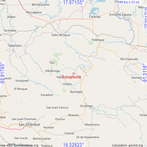 Suluphuitz on map