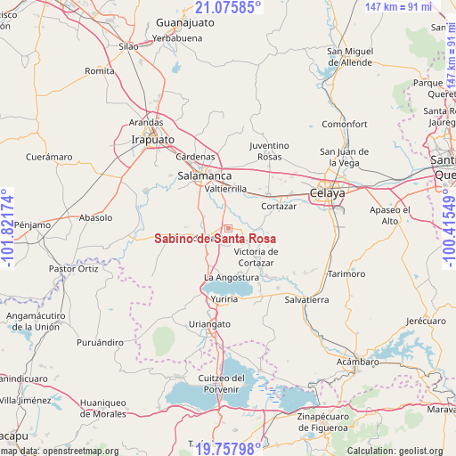 Sabino de Santa Rosa on map
