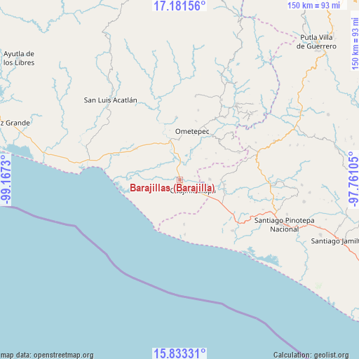 Barajillas (Barajilla) on map