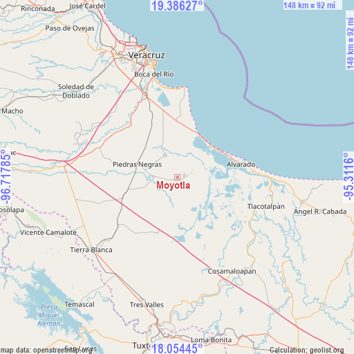 Moyotla on map
