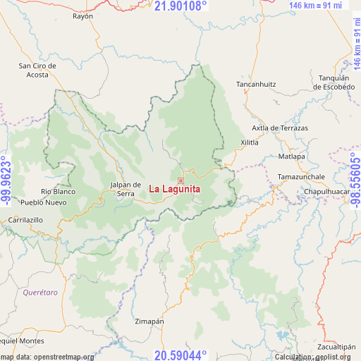 La Lagunita on map