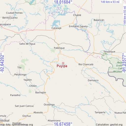 Puyipa on map